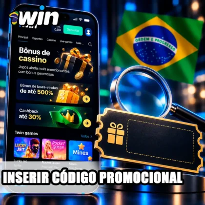 Menu da conta com cupom vazio e lupa para verificar onde inserir um código promocional.