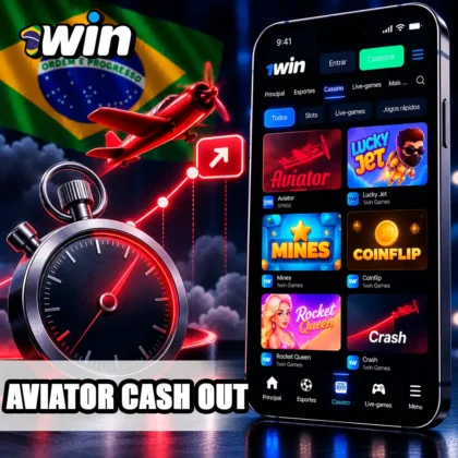 Aviator no celular com cronómetro e curva ilustrativa do momento de cash out.